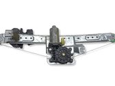 Rear door window regulator with motor