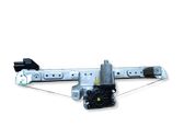 Rear door window regulator with motor
