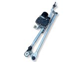 Front wiper linkage and motor