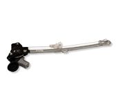 Rear door window regulator with motor