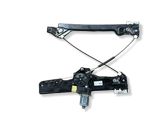 Rear door window regulator with motor