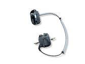 Seat back rest control lever/handle