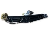 Rear door window regulator with motor