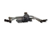 Front wiper linkage and motor