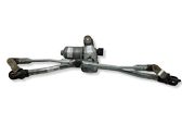 Front wiper linkage and motor