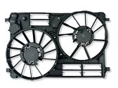 Radiator cooling fan shroud
