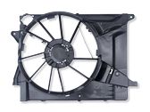 Radiator cooling fan shroud