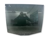 Rear door window glass