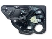 Rear door window regulator with motor