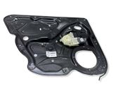 Rear door window regulator with motor