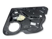 Rear door window regulator with motor
