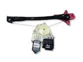 Rear door window regulator with motor