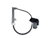 Rear door window regulator with motor