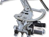 Front door window regulator with motor