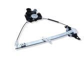 Rear door window regulator with motor