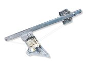 Rear door window regulator with motor