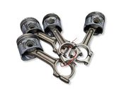 Piston with connecting rod