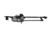 Front wiper linkage and motor