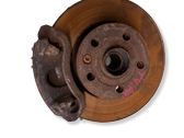 Front wheel hub spindle knuckle