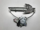 Rear door window regulator with motor