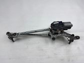 Front wiper linkage and motor