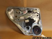 Rear door window regulator with motor