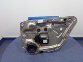 Rear door window regulator with motor