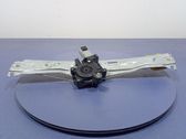 Rear door window regulator with motor