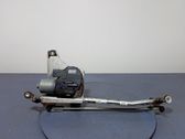 Front wiper linkage and motor