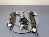 Rear door window regulator with motor