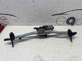 Front wiper linkage and motor