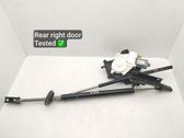 Rear door soft close latching motor