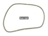 Rubber seal rear door