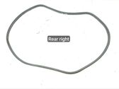 Rubber seal rear door