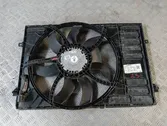 Radiator cooling fan shroud