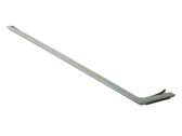 Rear door windshield rail