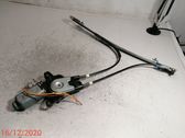 Rear door window regulator with motor