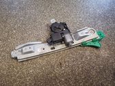Rear door window regulator with motor