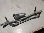 Front wiper linkage and motor