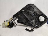 Rear door window regulator with motor