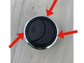 Dashboard side air vent grill/cover trim