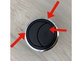 Dashboard side air vent grill/cover trim
