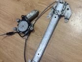 Rear door window regulator with motor