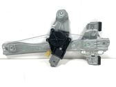 Rear door window regulator with motor