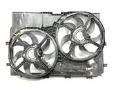 Radiator cooling fan shroud