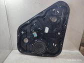Rear door window regulator with motor