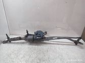 Front wiper linkage and motor