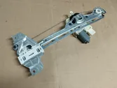 Rear door window regulator with motor