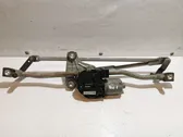 Front wiper linkage and motor