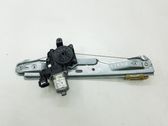 Rear door window regulator with motor